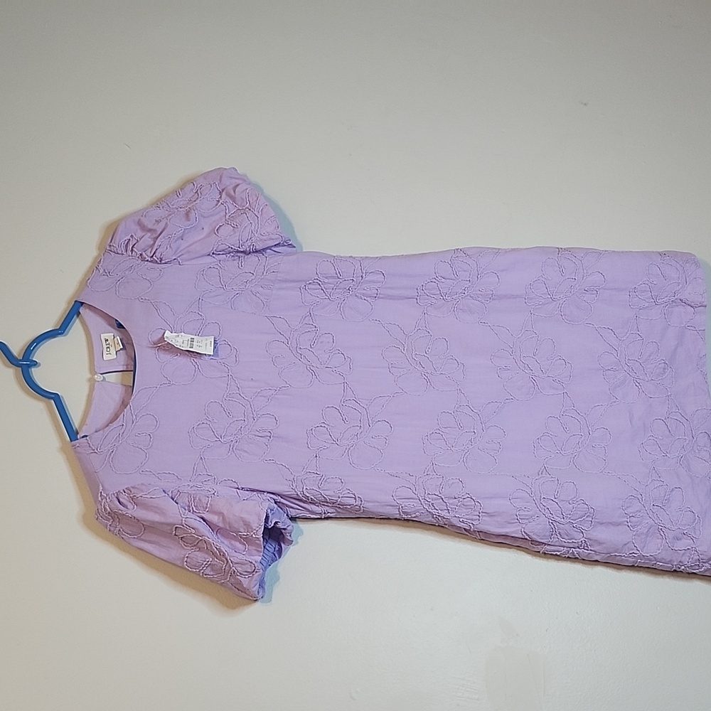 J. Crew Lavender Mini Dress with Puff Sleeves - Picture 10 of 14